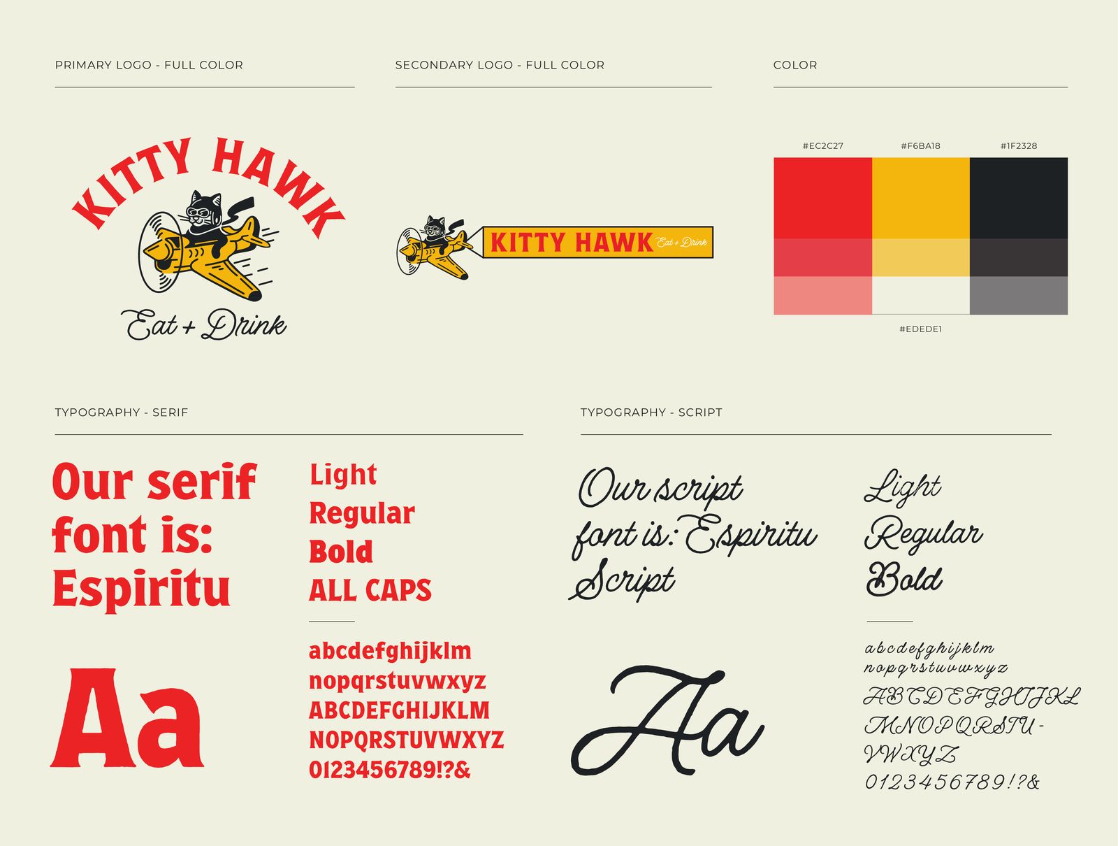 Kitty Hawk · brand guide by Social Link