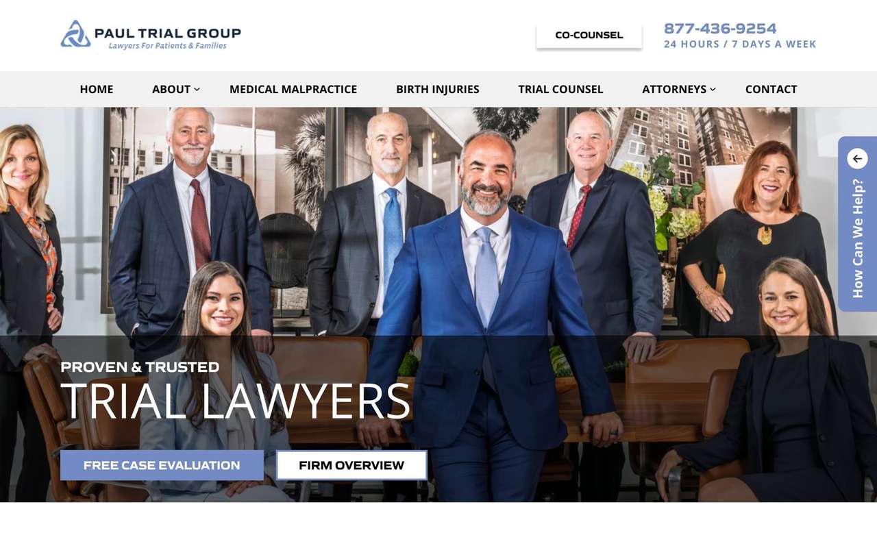 Paul Trial Group · website by Social Link